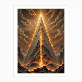 Mountain Of Fire Art Print