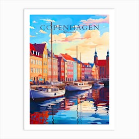 Copenhagen Denmark Travel Copy Art Print