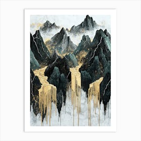 Vosges Golden Peaks - Refined Textures Art Print