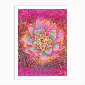 Psychedelic Flower Art Print