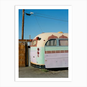 Joshua Tree Bus on Film Art Print