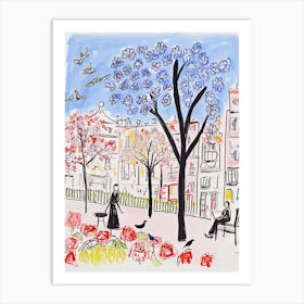 Buenos Aires, Dreamy Storybook Illustration 2 Art Print