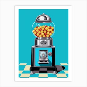 Gumball Checkerboard 1 Art Print