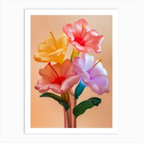 Dreamy Inflatable Flowers Hibiscus 1 Art Print