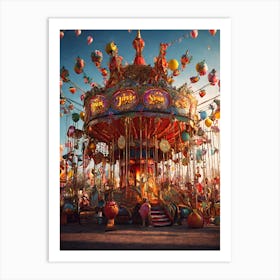 Carousel 1 Art Print