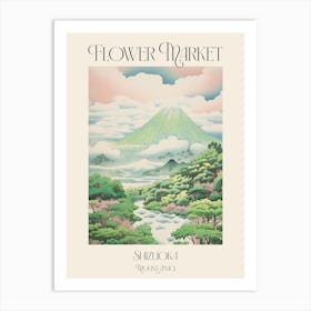 Flower Market Mount Amagi In Shizuoka Japanese Landscape 2 Poster Art Print