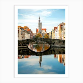 The Spiegelrei In Bruges Art Print