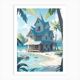 House On The Beach Art Print