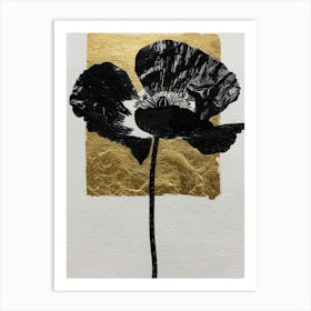 Black Poppy 2 Art Print