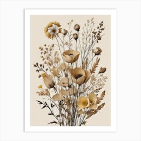 Fleurs Sechees, Dried Flowers Exhibition Poster 23 Art Print (8) Art Print