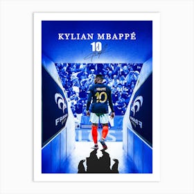 Kylian Mbappé 2 Art Print