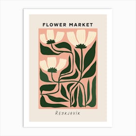 Flower Market Reykiavik Art Print