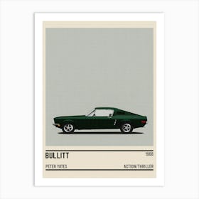 Bullitt Car Movie Art Print