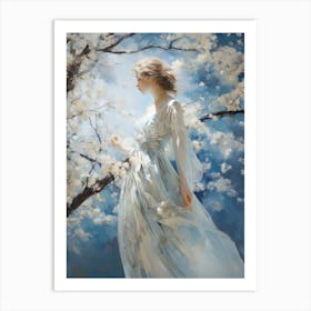 Beautiful in blue Art Print