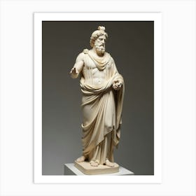 Aphrodite Greek Statue Cool Realistic Illustration 1 Art Print