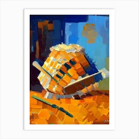 Comb Beehive 2 Painting Art Print