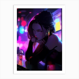 Anime Girl Art Print