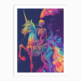 Unicorn Skeleton 3 Art Print