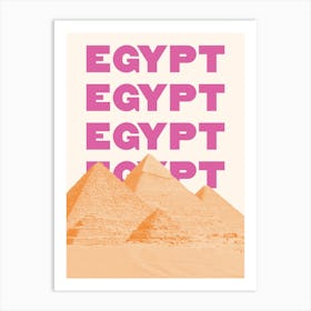 Egypt Pyramids Art Print