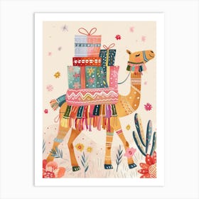 Camel With Gifts 1 Art Print