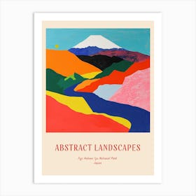 Colourful Abstract Fuji Hakone Izu National Park Japan 4 Poster Art Print