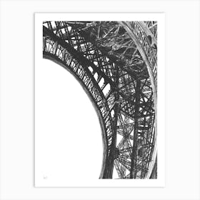 Eiffel Tower Arches Art Print