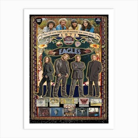 The Eagles Sign Aluminum Metal Poster Garage Man Cave Classic Rock Art Print