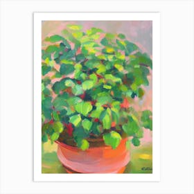 Fittonia Impressionist Painting Art Print