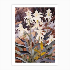 Lobelia 1 Flower Painting Art Print