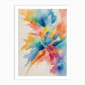 Abstract Watercolor Painting 18 Art Print