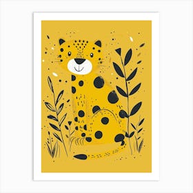 Yellow Jaguar 2 Art Print