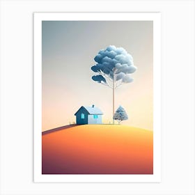 House And Tree Art Print