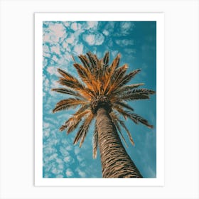 Palm Tree Against Blue Sky 1 Art Print