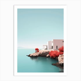 Greek island Art Print