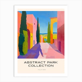 Abstract Park Collection Poster Villa Ada Rome 3 Art Print