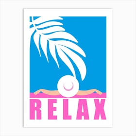 Relax On The Swimming Pool Art Print