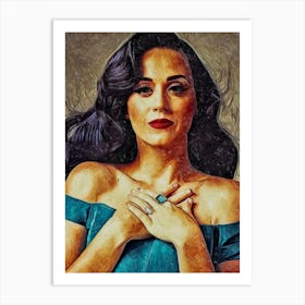 Katy Perry art paint Art Print