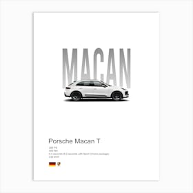 Macan T Porsche Art Print