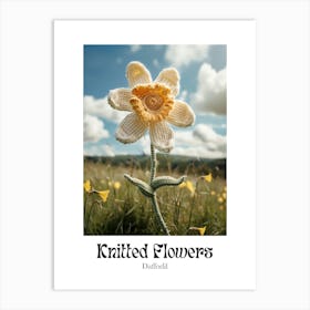 Knitted Flowers Daffodil  1 Art Print