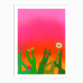 Cactus Legs Art Print