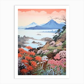 The Ogasawara Islands In Tokyo, Ukiyo E Drawing 3 Art Print