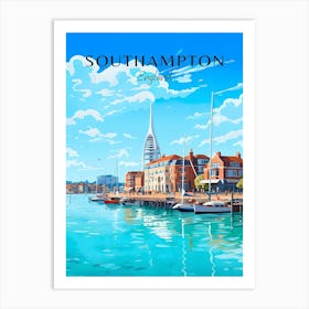 England Southampton Travel Art Print
