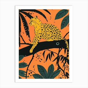 Yellow Panther 2 Art Print