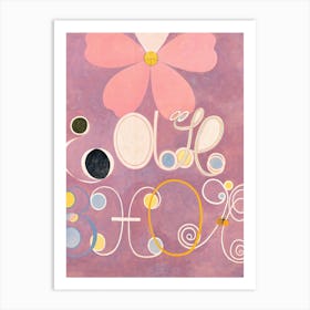 The Ten Largest No 5 Adulthood By Hilma Af Klint (1907) Art Print