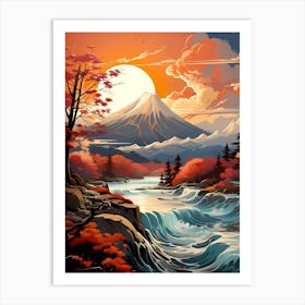 Azure River Art Print