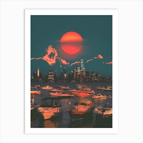 End Of The Day Art Print