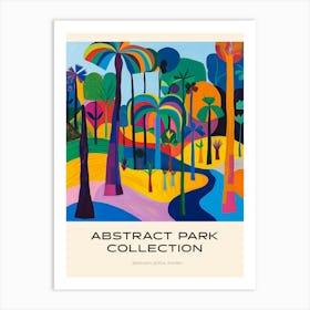 Abstract Park Collection Poster Ibirapuera Park Sao Paulo 1 Art Print