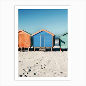 Beach Huts 3 Art Print