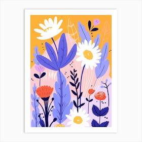 Flowers In The Garden 4 Art Print