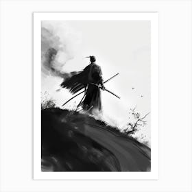 Sketched Black And White 3 Art Print